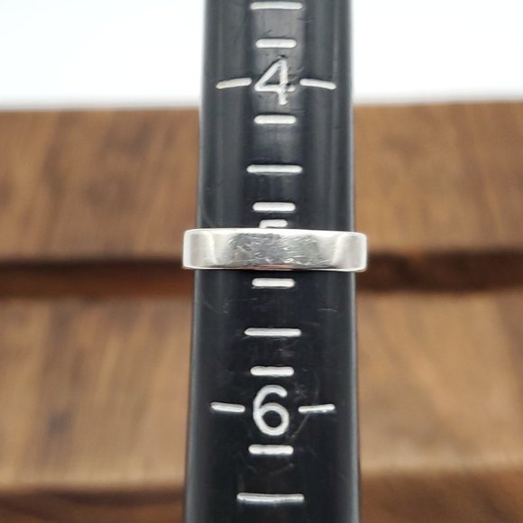 Size 5 925 Sterling Silver Simple Hope Word Ring - Picture 4 of 6